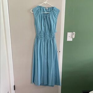 Faherty Sky Blue Midi Dress